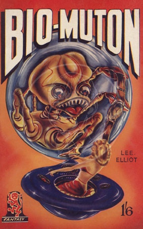 Bio-Muton - 10x16 Giclée Canvas Print of Vintage Science Fiction Pulp Paperback