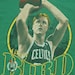 Vintage 1990 Boston Celtics Larry Bird NBA Basketball T Shirt Green 90s Classic Sports