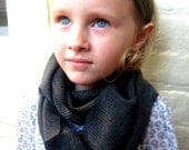 unisex soft infinity scarf - charcoal gray - kyandkin