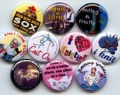 KNITTING I Love To KNIT Knitter 10 Pinback 1" Buttons Badges Pins