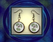 Le Petit Prince Baobabs Art Brass Charm Earrings