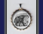 Woolly Mammoth Extinct Animals Art Brass Charm
