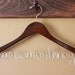 Personalized Bridal WALNUT Hanger for Brides and Bridesmaids