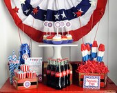 The 4th of July/Election night party Patriotic Red, White and Blue Party Printable Collection