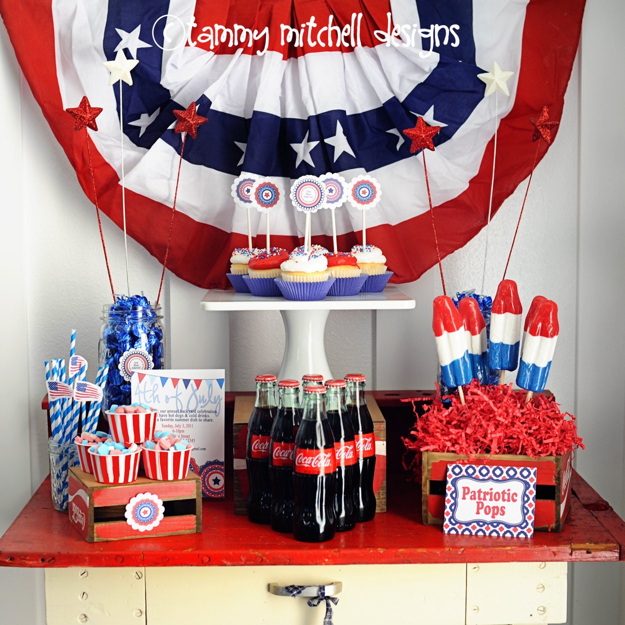 The 4th of July/Election night party Patriotic Red, White and Blue Party Printable Collection