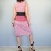Checked cotton dress in red and white - vintage inspired women's dress - upcycled OOAK - size small/medium US 6/8