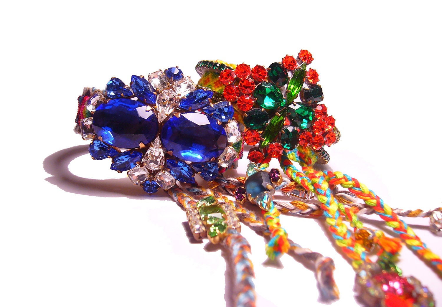 SS2012 Vintage Rhinestone Friendship Bracelet - BOHO LUST Series - Number 9