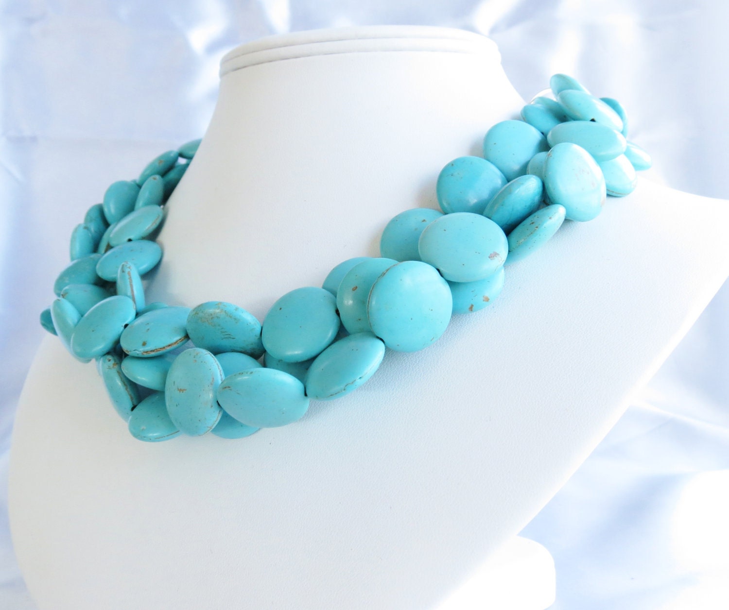 Turquoise Bridesmaid Necklace - Turquoise Bridal Jewelry