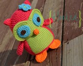 What a HOOT Amigurumi Owl in 100% Merino Wool