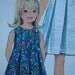 simplicity 1967 childs DRESS vintage sewing pattern SIZE 4 pleated contrast collar RETRO mod sleeveless or short sleeves uncut