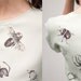 BUG ME. Conimatta Finds. Handpainted silk dress. Ready to ship.