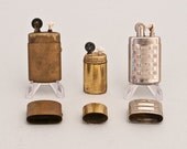 Set Of Three Authentic European Trench Art Pocket Lighters