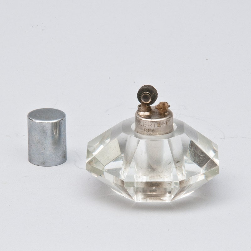Allbright Octagonal Crystal Glass Table Lighter