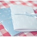 Set of two blue handmade journals - Hearts - Valentine day