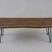 ON HOLD for Clayton - Black Walnut Simple Coffee Table - Natural Live Edge/Reclaimed