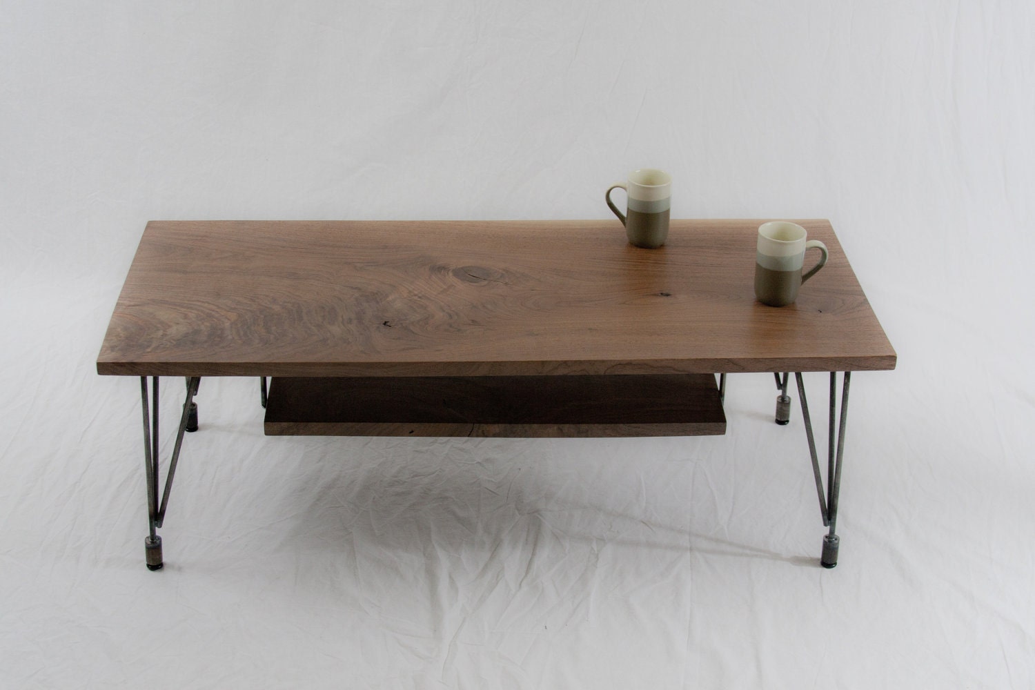 KENNA(Sale) - Black Walnut COFFEE TABLE - Reclaimed/Midcentury/Modern