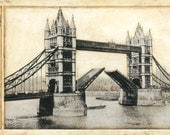 London,Tower Bridge, England 10" x 20"