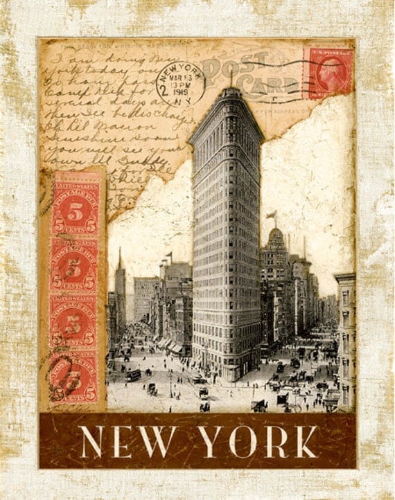 Postmark NewYork, Flat Iron Building 11"x14"
