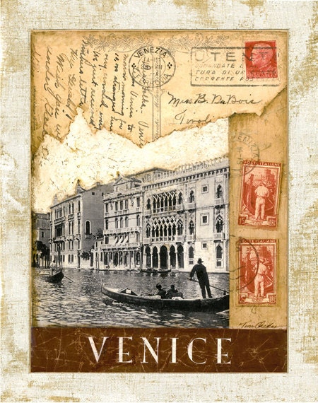 Venice Postmark , The Grand Canal 11"x14"