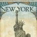 New York, Statue of Liberty,12"x 36"