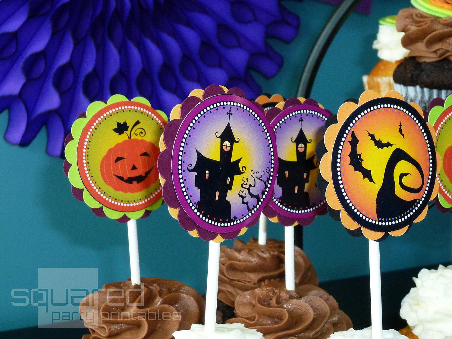 Printable Halloween Party Collection - DIY Printable Party Package - Do-it-Yourself Print Kit - Not So Scary Il_570xn