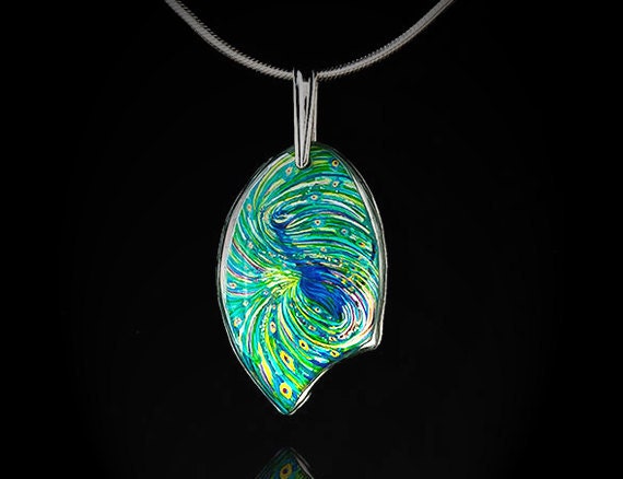 Peacock Metaphysical Energy Pendant - Chakra Healing Jewelry