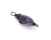 Wisdom Stone - FREE SHIPPING Wire Wrapped Pendant Petite Purple Violet Lavendar Amethyst Crystal Mineral Gemstone Energy Stone Unique Gift