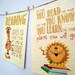 Read children's room print - Giraffe from the safari series
