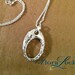 Sterling Silver Lattice Wedding Ring / Band Holding Pendant