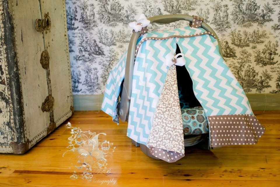 Baby Car Seat Cover OOAK