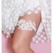 Wedding Garter Ivory Venise Lace