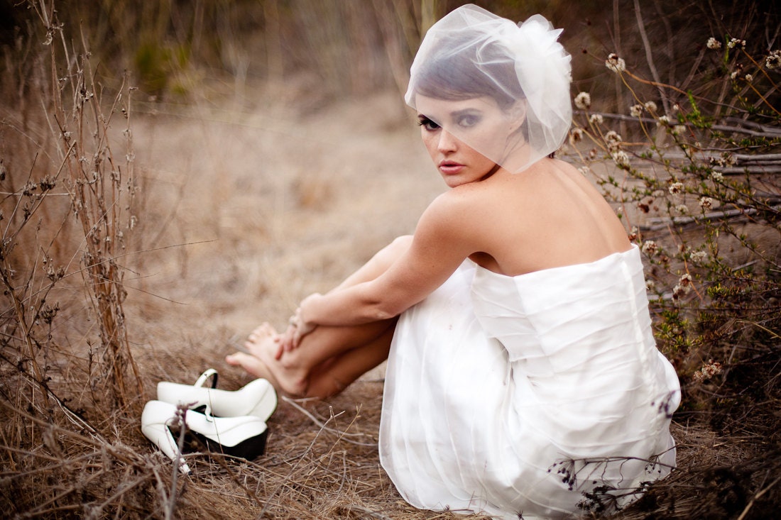 Imani - Short Wedding Dress, Organza