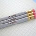 I heart nerds. 3 pencils in grey back to school supplies