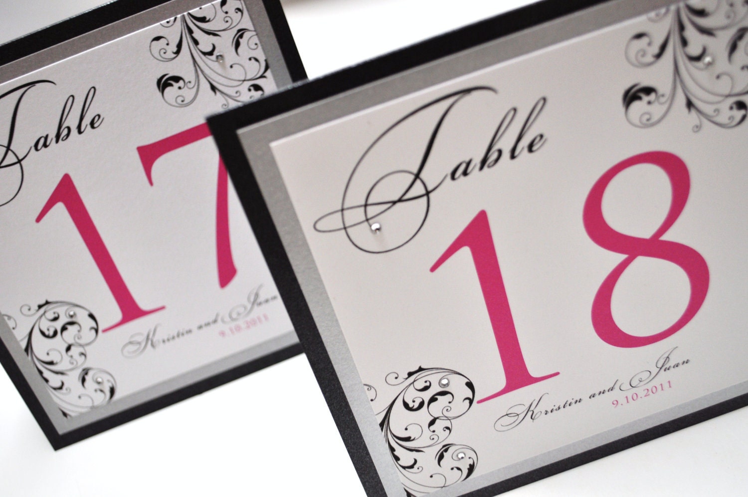 Table Numbers for weddings