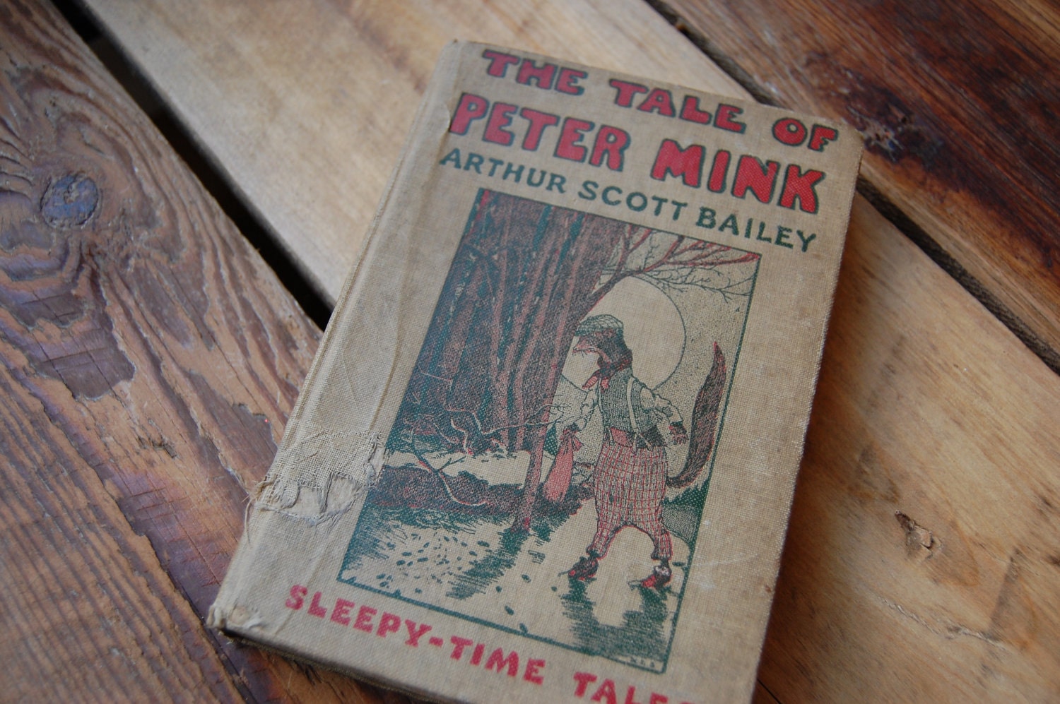 Vintage Copy of The Tales of Peter Mink, Sleepy Time Tales by Arthur Scott Bailey 1916