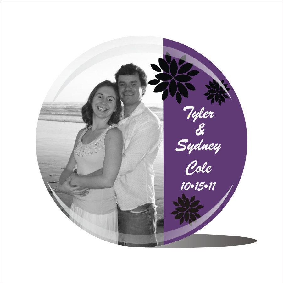 100 Customized Refrigerator Magnets Wedding Favors