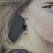 Magnetic Hematite and Pearl Dangle Earrings - Clearance Reduced