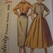 Sewing Pattern 50s Vintage Skirts and Blouses with Full Pleated Skirt or Slim Skirt Sz 16 Bust 36 Simplicity 2276