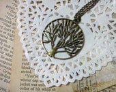 Tree of Life Necklace, Circle Tree