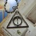 Harry Potter necklace, Silver metal Deathly Hallows Symbol