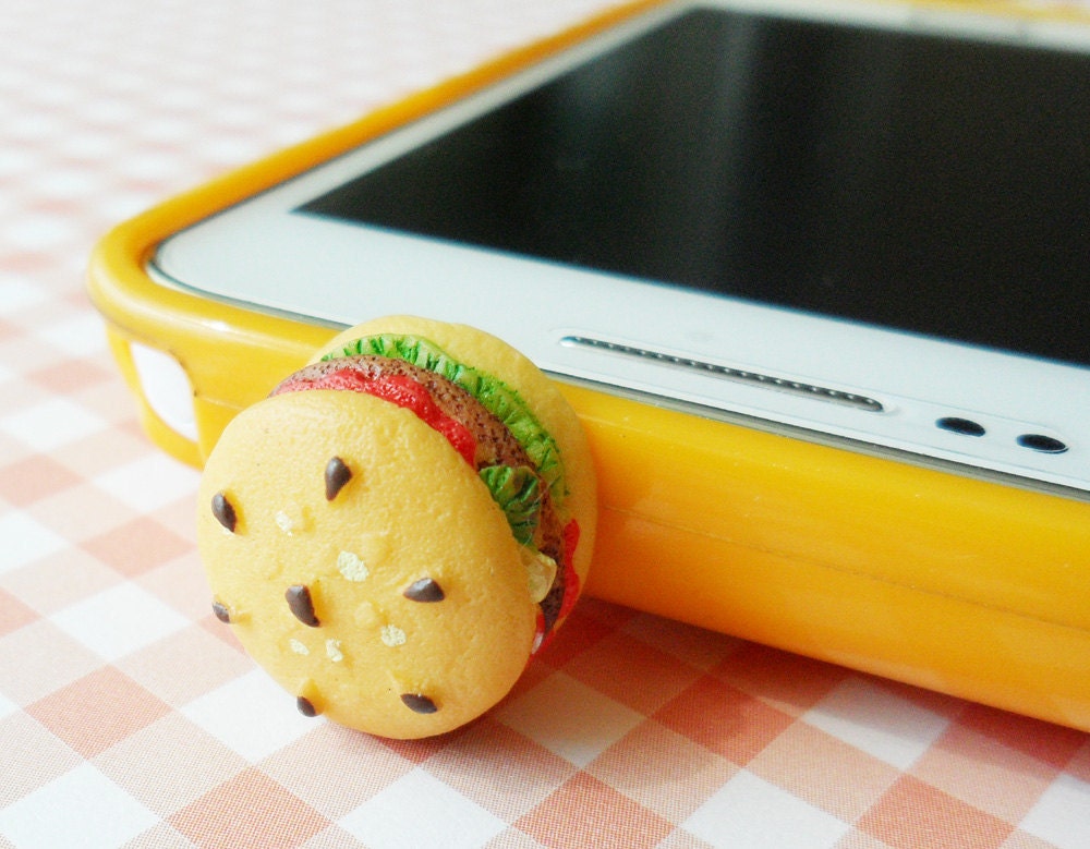 hamburger  earphone plug - 18mm