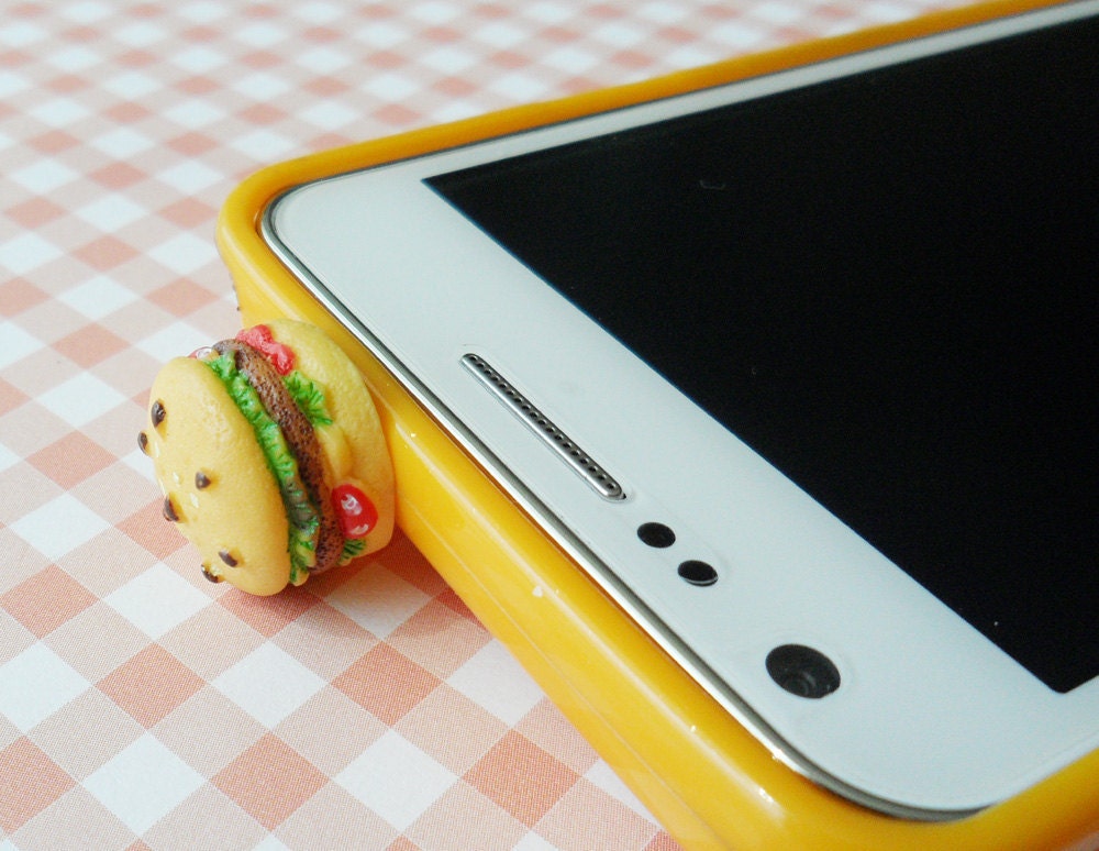 hamburger  earphone plug - 18mm