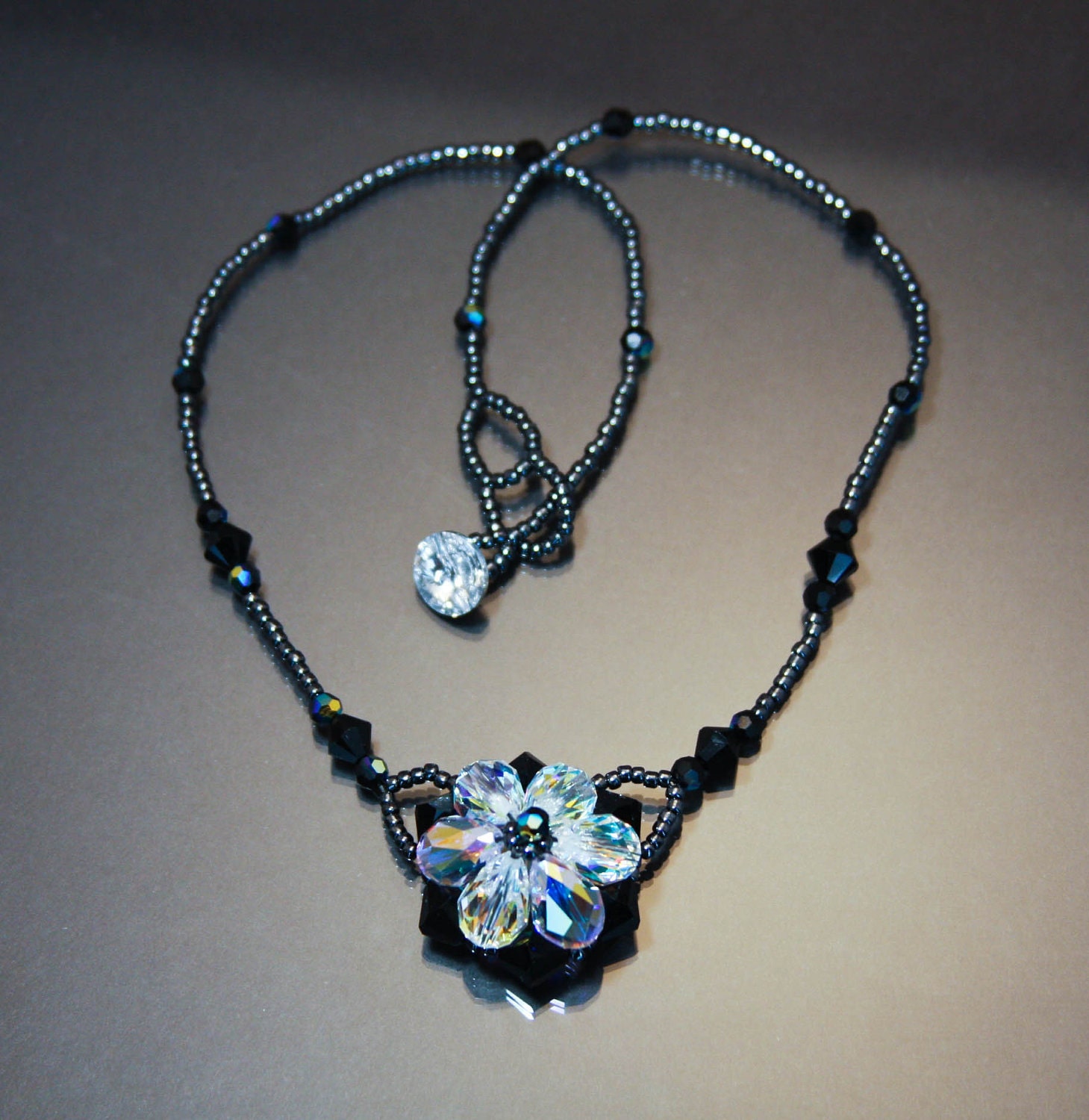 Necklace Crystal Flower
