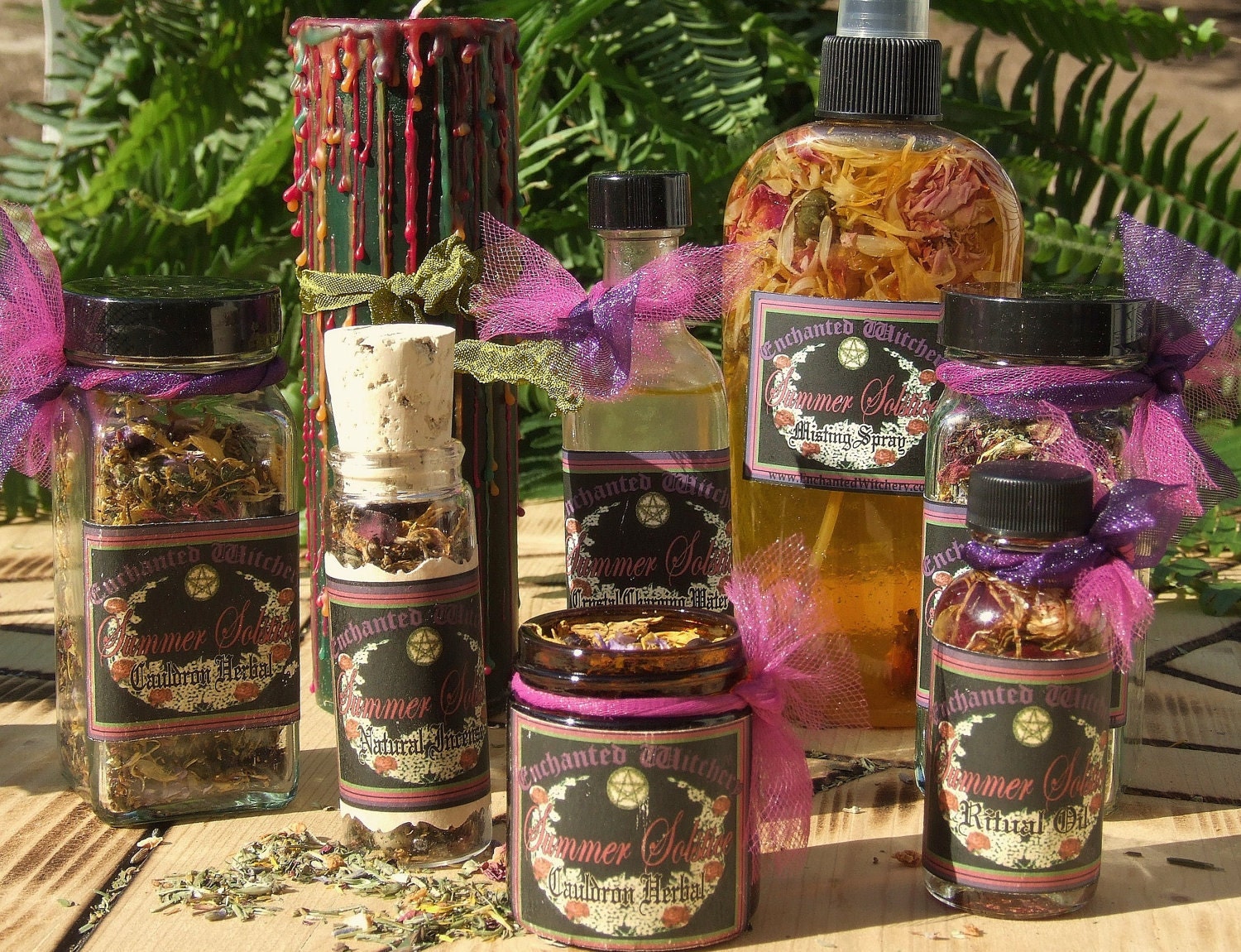 SUMMER SOLSTICE. Litha. Enchanted Witchery Ritual Kit. A Collection of Solstice Wares. Mid Summer