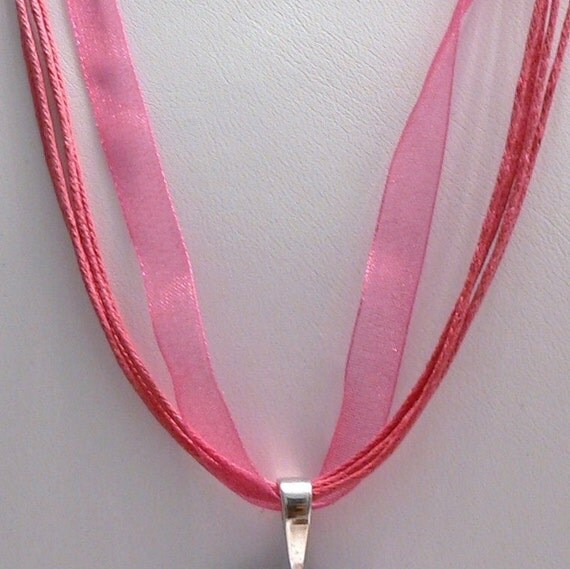 Organza ribbon necklace Clearance
