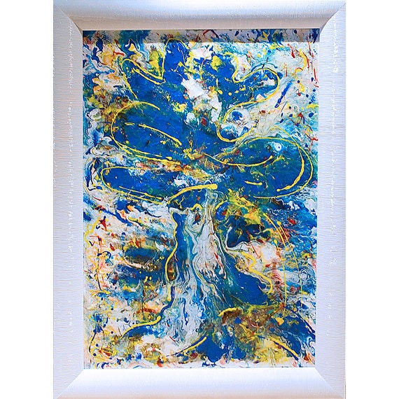 Painting  : Abstract Acrylic original painting (24x36) framed