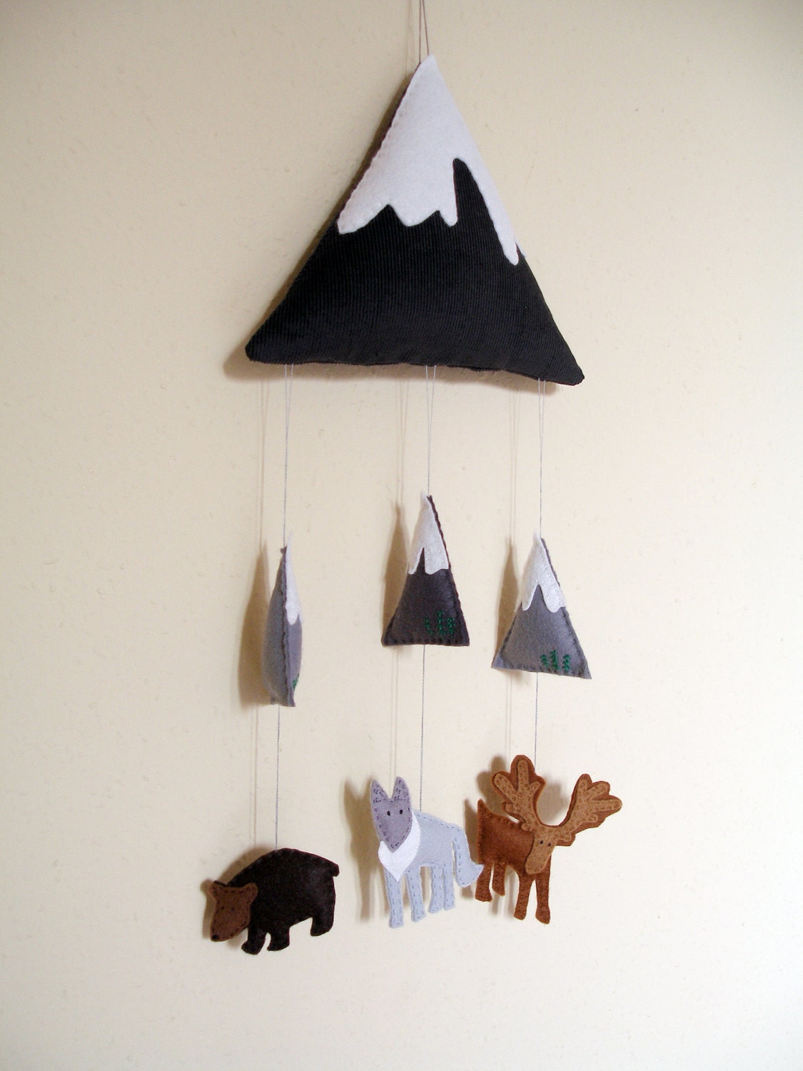 Rocky Mountains Felt Baby Mobile