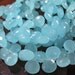 Aqua Blue Chalcedony Briolettes Hearts You Get 10