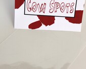 Cow Spots Party Favor Treat Bag & Bag Top (Set of 10)