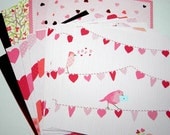 Valentine Scrapbook double sided paper  6x6 - Handmade die cuts, tags, and paper crafting supplies by UniquesStashNStuff